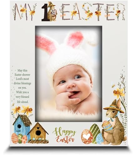 Amazon.com: Baby's First Easter Picture Frame | My First Easter